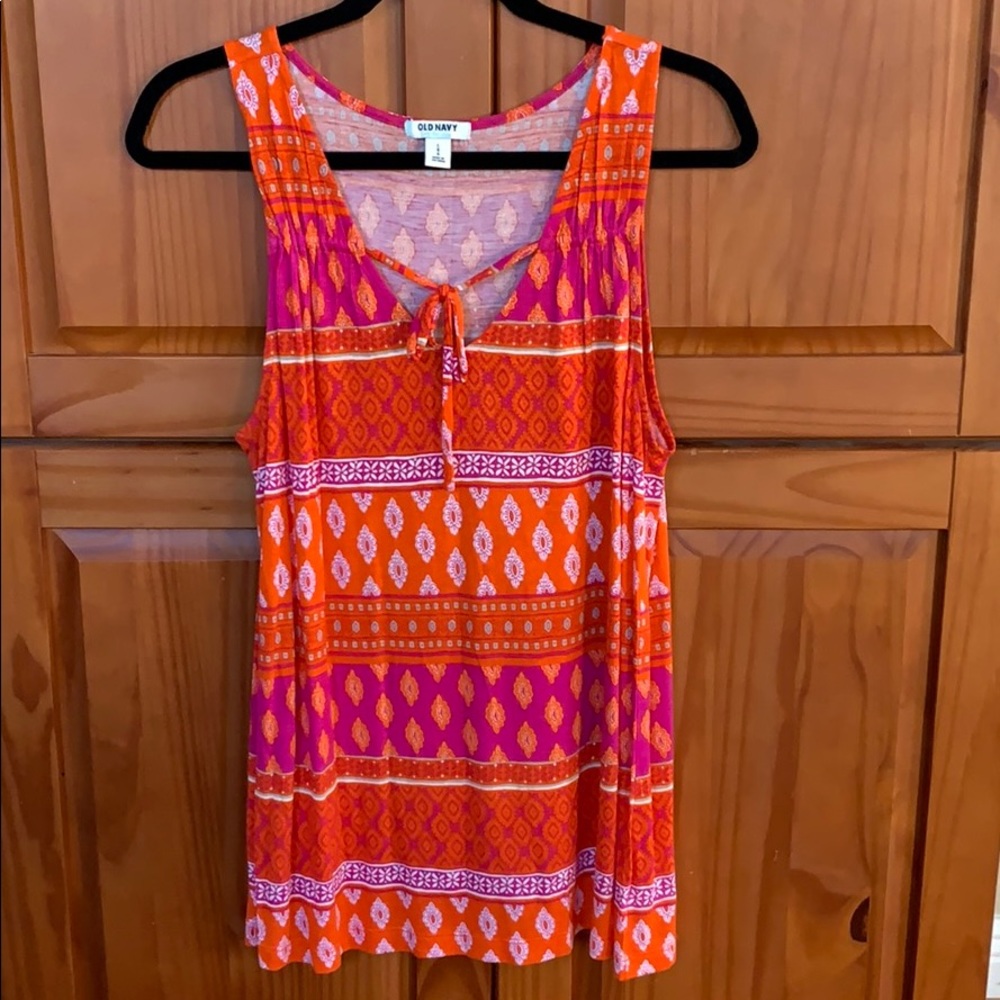 Pink and orange Old Navy tank top, Size L